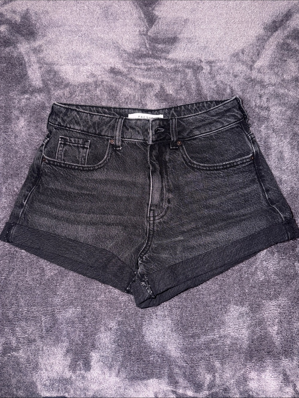 PacSun Black High-Rise Mom Shorts